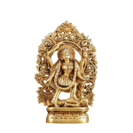 Brass Kali Mata Idol Four Arms 8" - Prabhavali Frame Divine Protection | Jaipurio